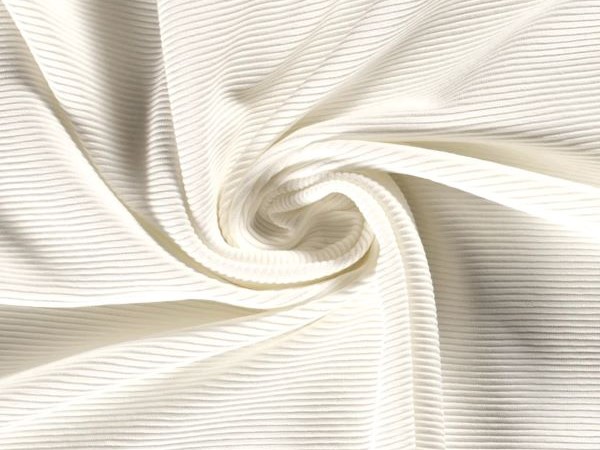 Jersey , Rippenware, ecru